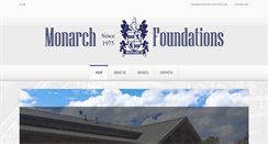 Desktop Screenshot of monarchfoundations.com