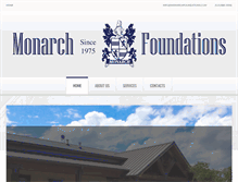 Tablet Screenshot of monarchfoundations.com